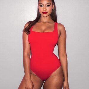NWT TA3 Squarey One Piece swimsuit in Red S